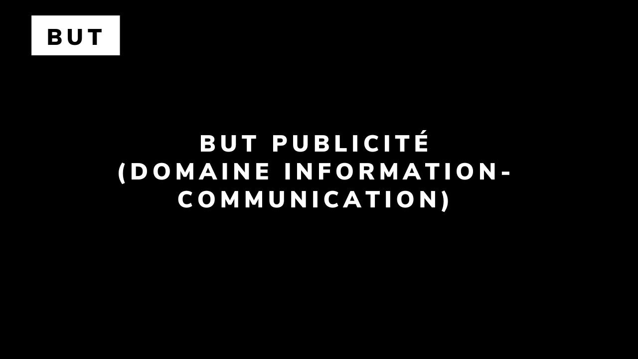 BUT Publicité (domaine Information-Communication)