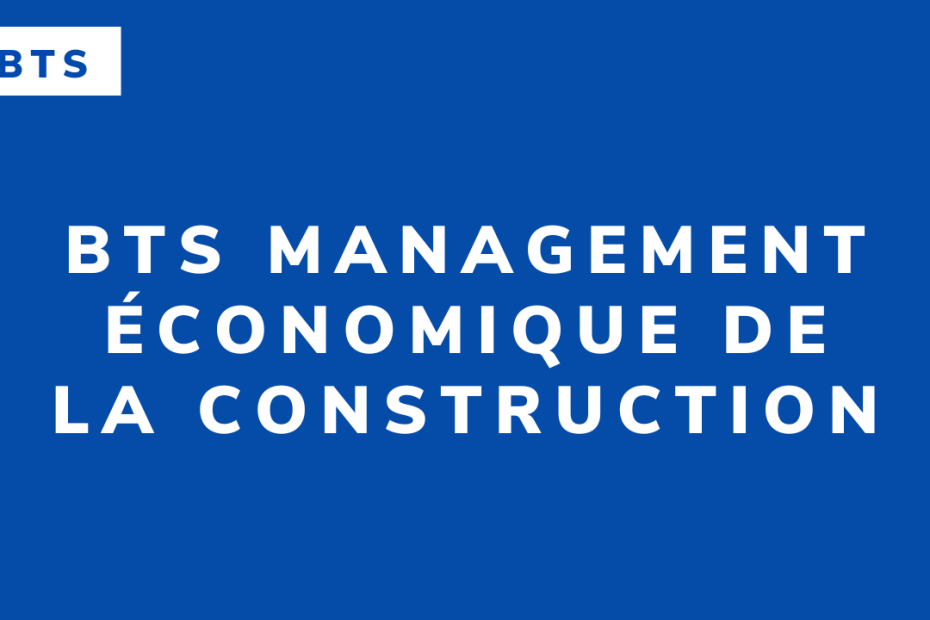 BTS Management économique de la construction