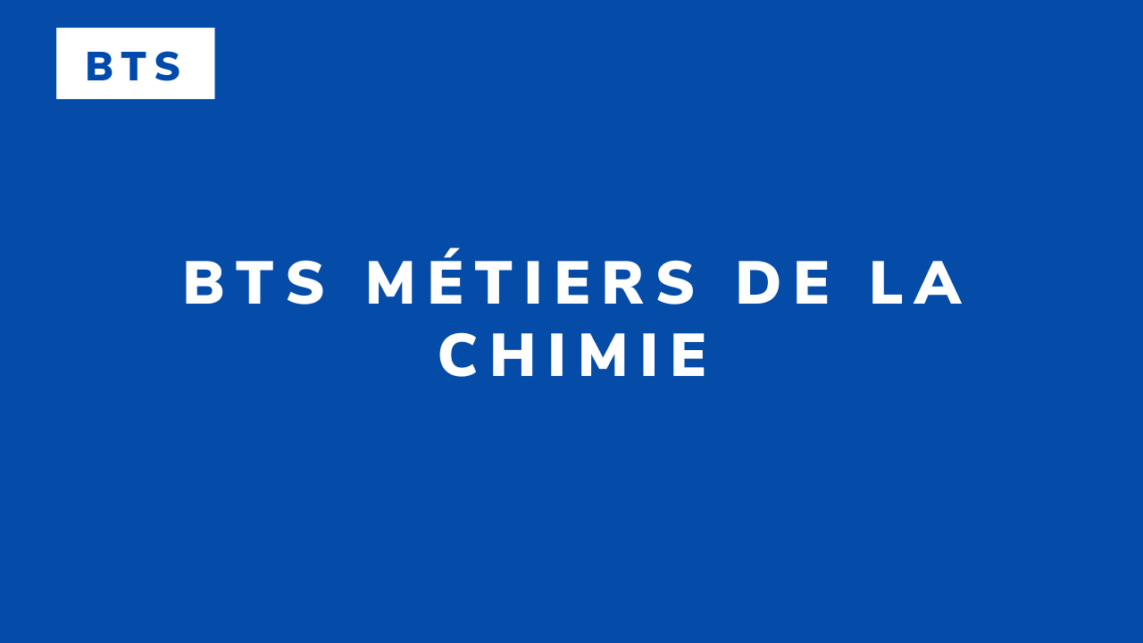 BTS Métiers de la chimie