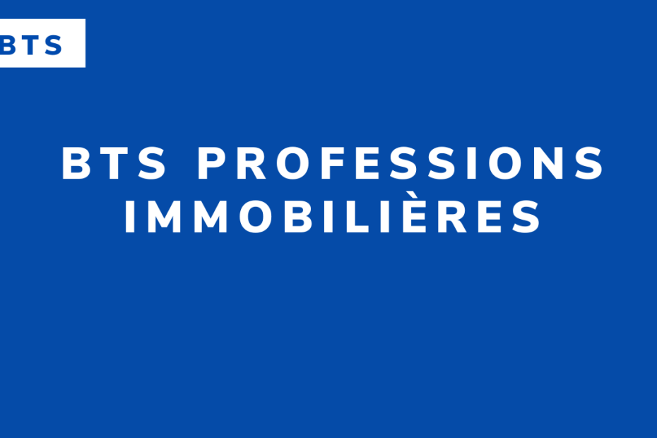 BTS Professions immobilières