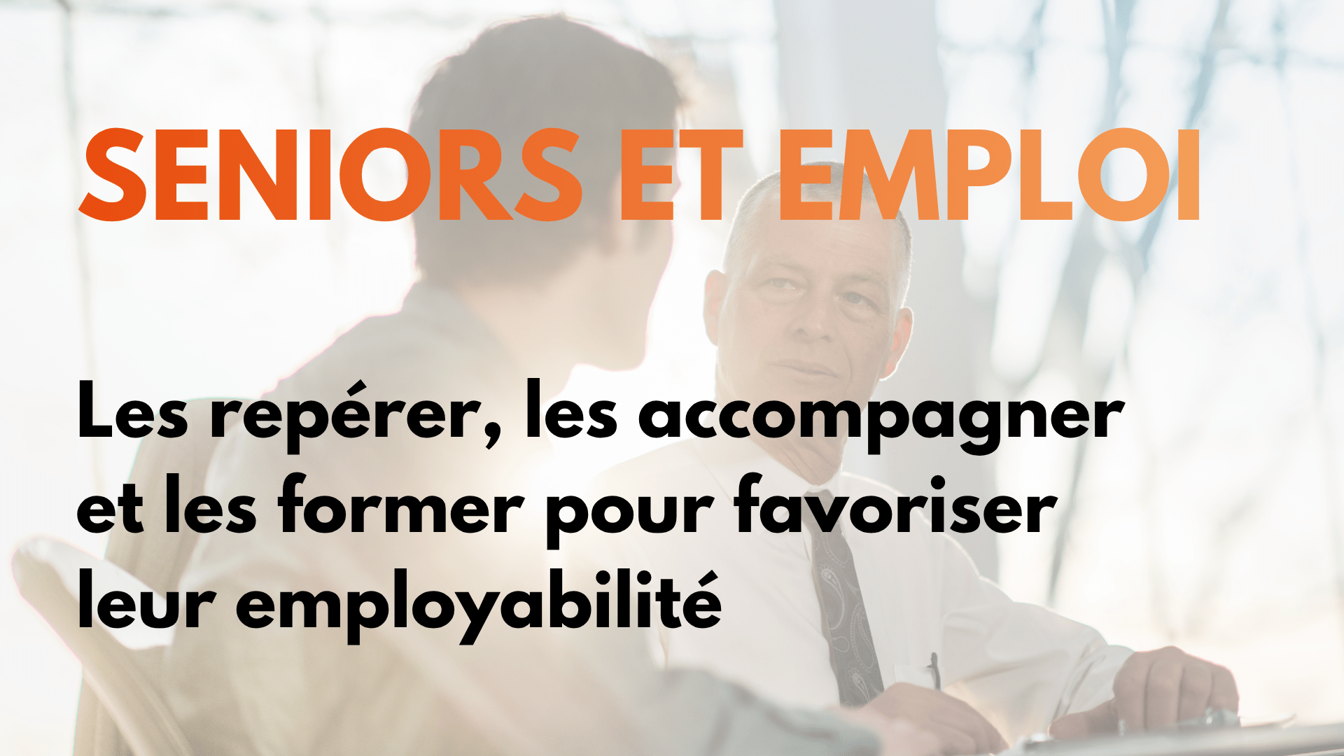 Seniors et emploi : les repérer, les accompagner et les former pour favoriser leur employabilité